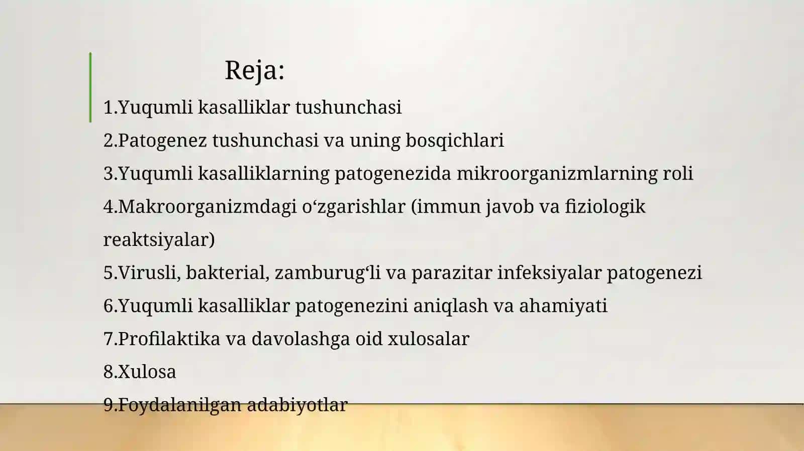 Yuqumlikasalliklar patogenezi 3