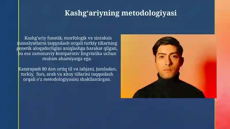 Qiyosiy lingvistika. Mahmud Qoshg'ariy 3