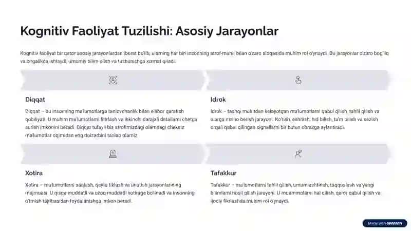 Kognitiv Faoliyatning Tuzilishi va Ilmiy Bilimdagi Xususiyatlari 3