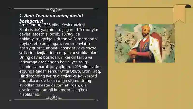 Amir Temur buyuk davlat arbobi 3