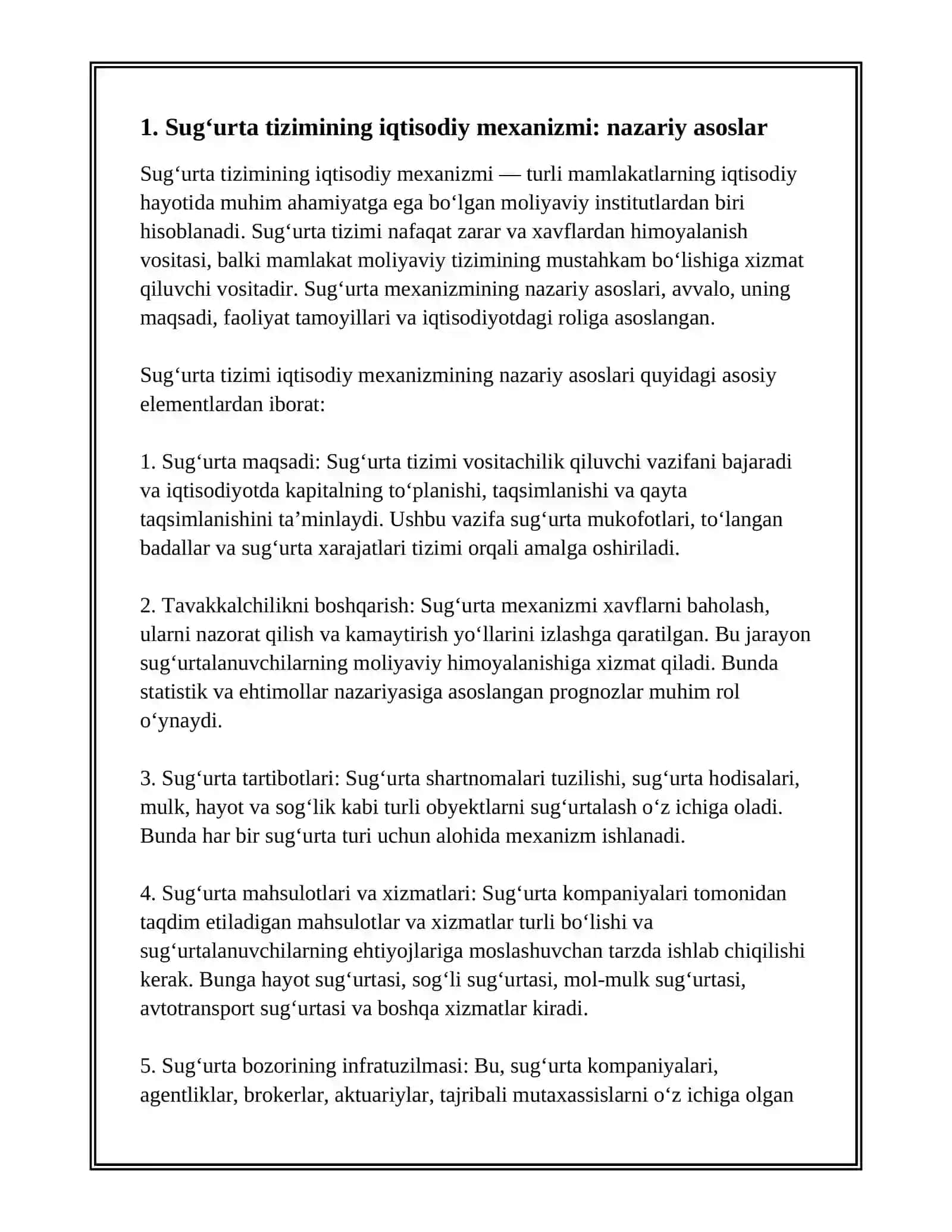 SUG‘URTA TIZIMINING IQTISODIY MEXANIZMI 3
