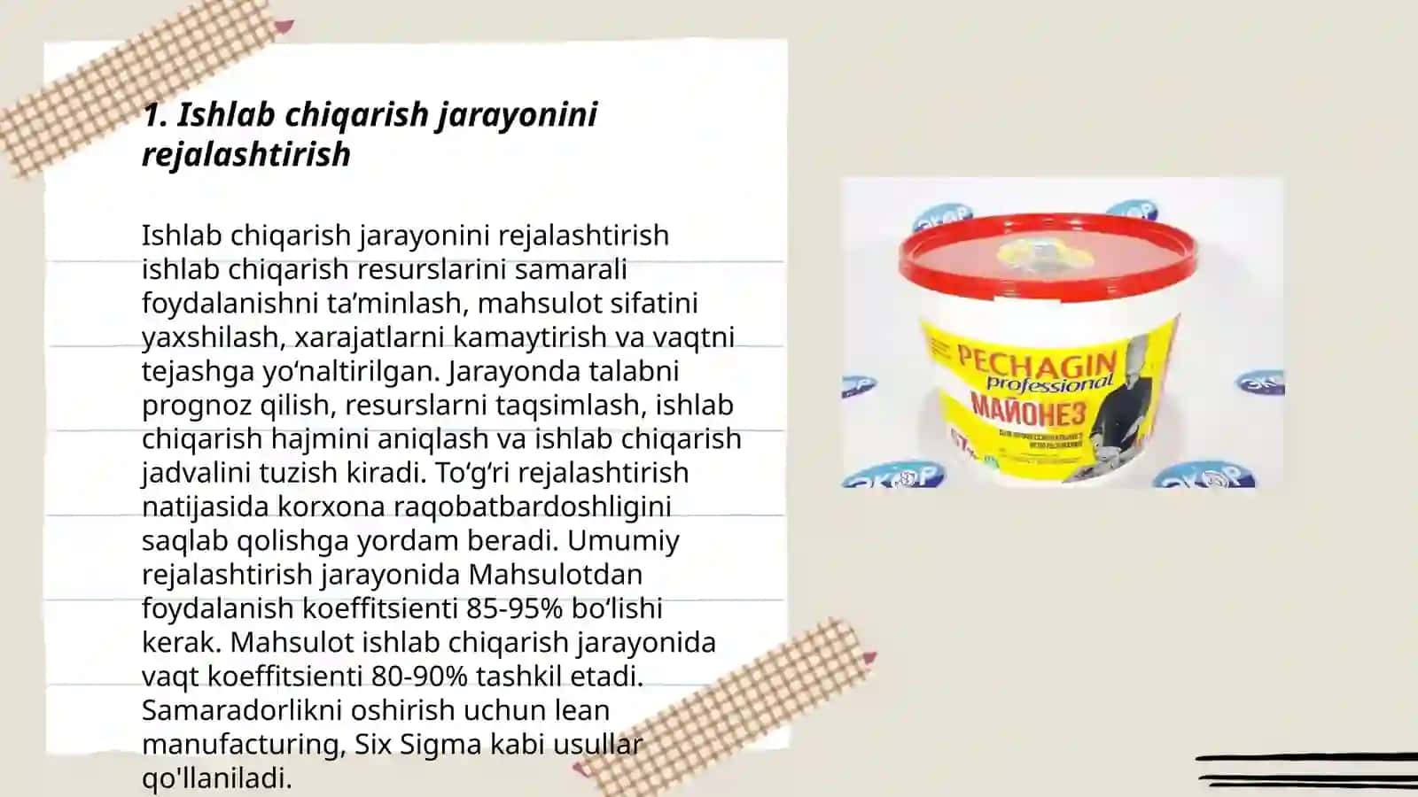 Mayonez ishlab chiqarish texnologiyasi 3