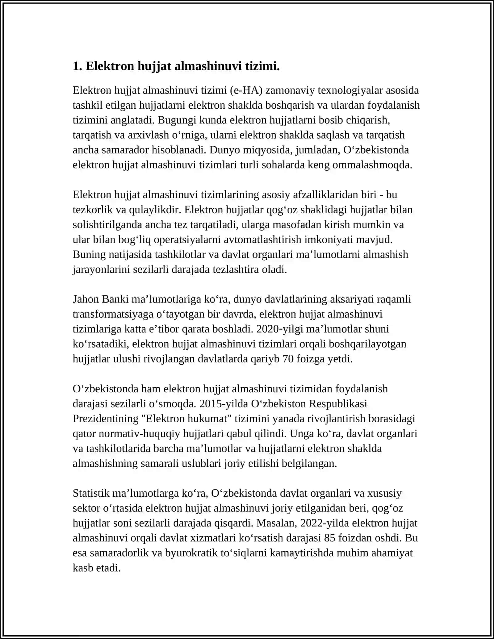 ELEKTRON HUJJAT ALMASHINUVI.ELEKTRON HUKUMAT TIZIMI VA UNING AHAMIYATI 3