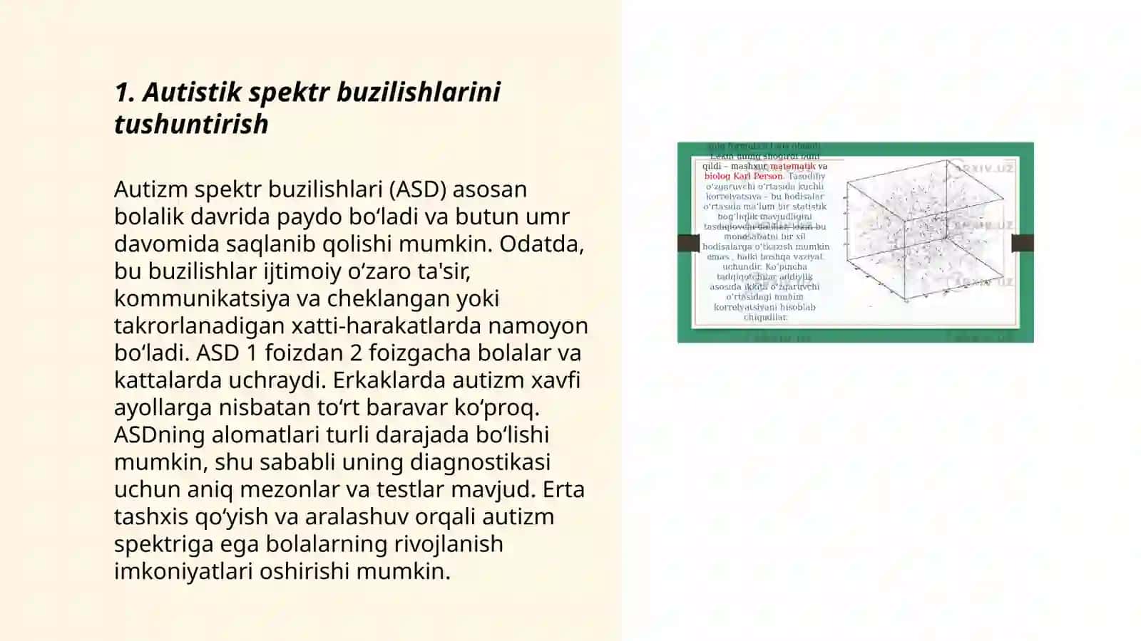 Autistik spektr buzilishlarga ega boʻlgan bolalar uchun inklyuziv taʼlim strotegiyalari va ularni amalga oshirish shart-sharoitlari 3