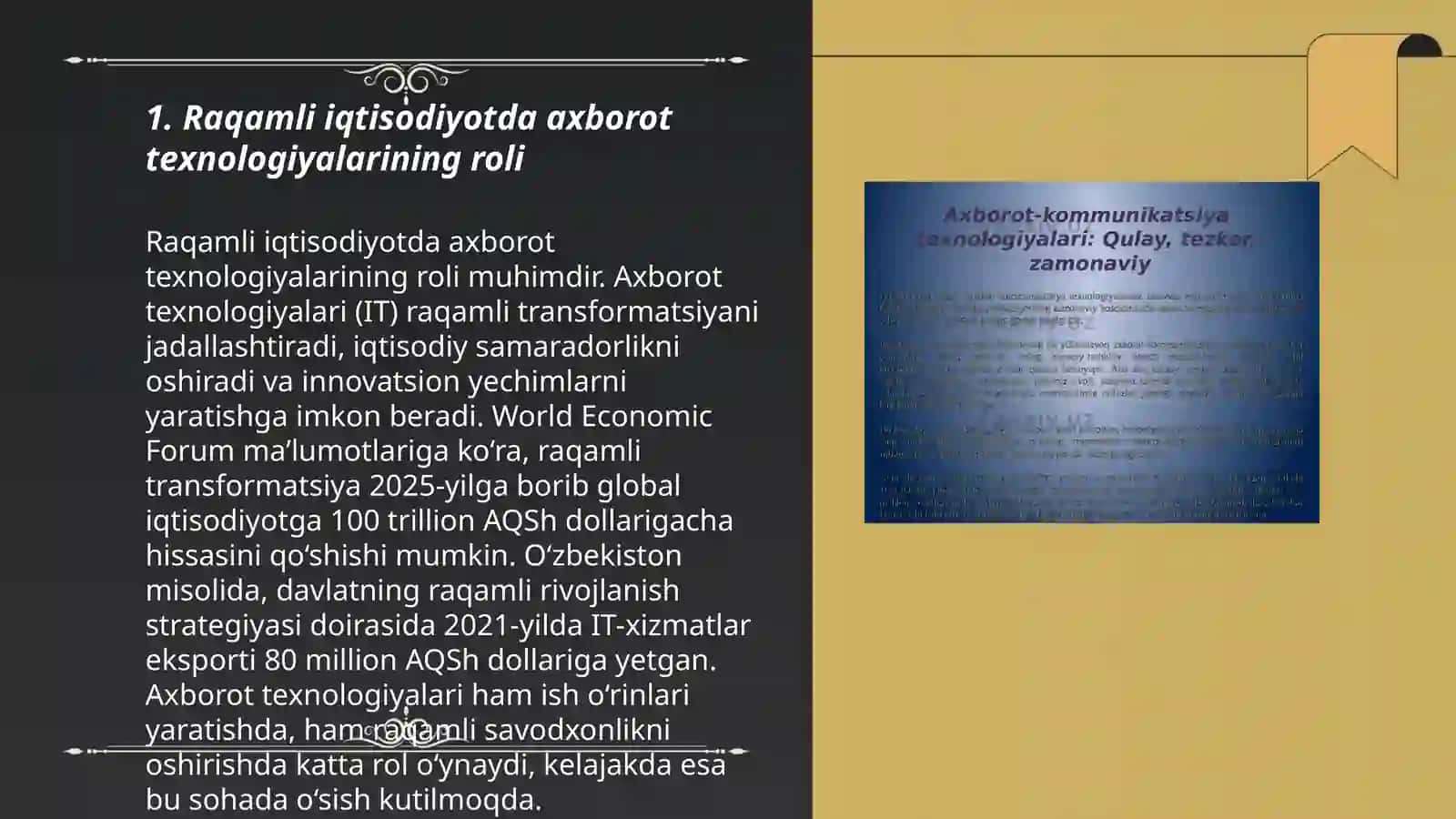 Raqamli iqtisodiyotni rivojlantirish axborod kommunikatsiya texnologiyalarini o'rni 3