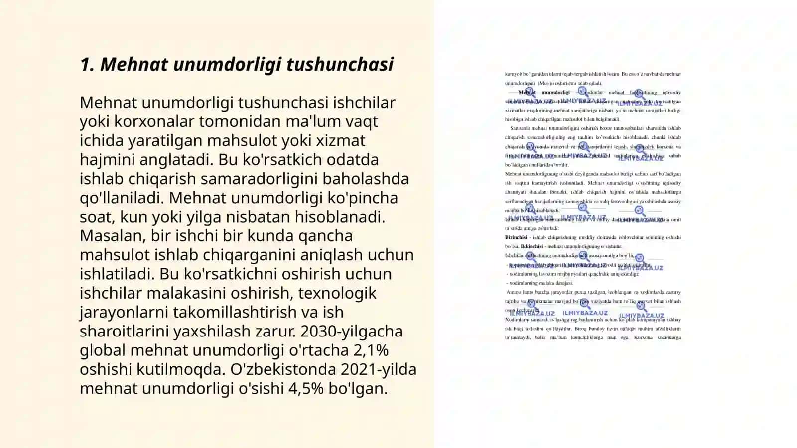 Mehnat unumdorligini oshirish yoʻllari 3