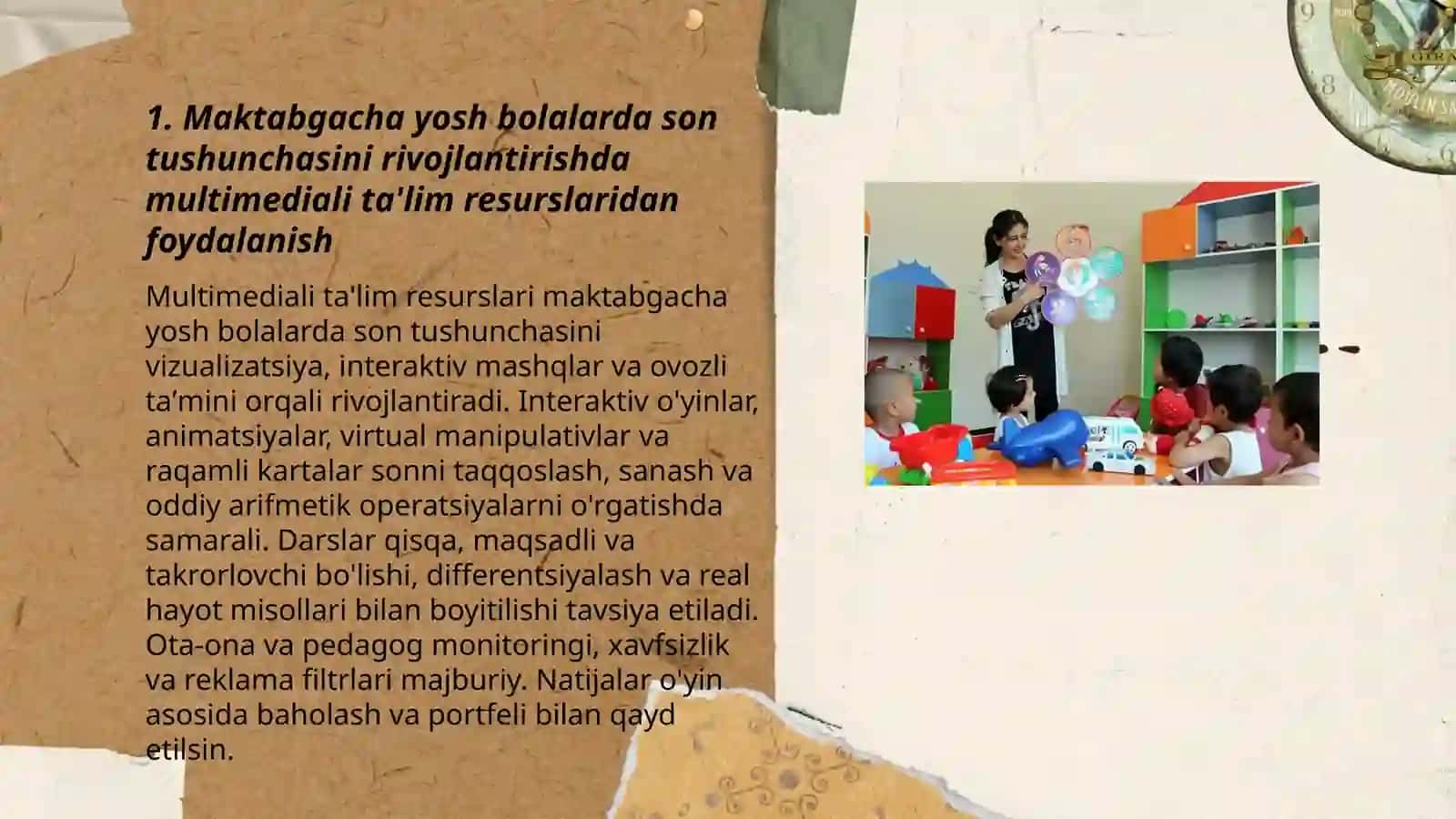 Axborot texnologiyalari va multimediali vositalardan foydalanish 3