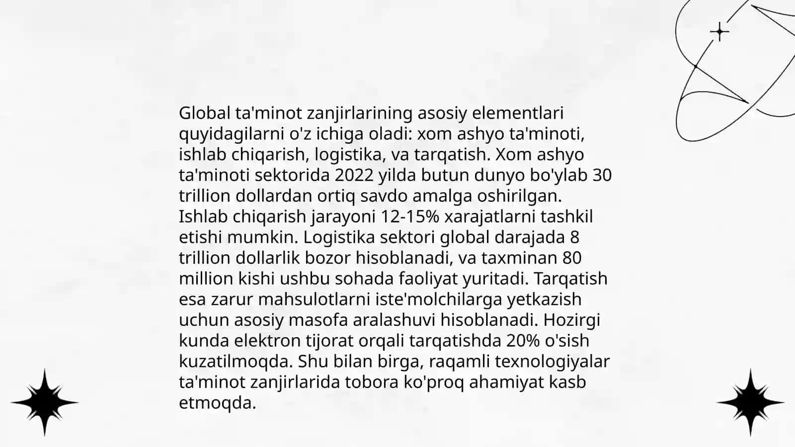 Global ta'minot uzulishlar zanjiri taxlili 3