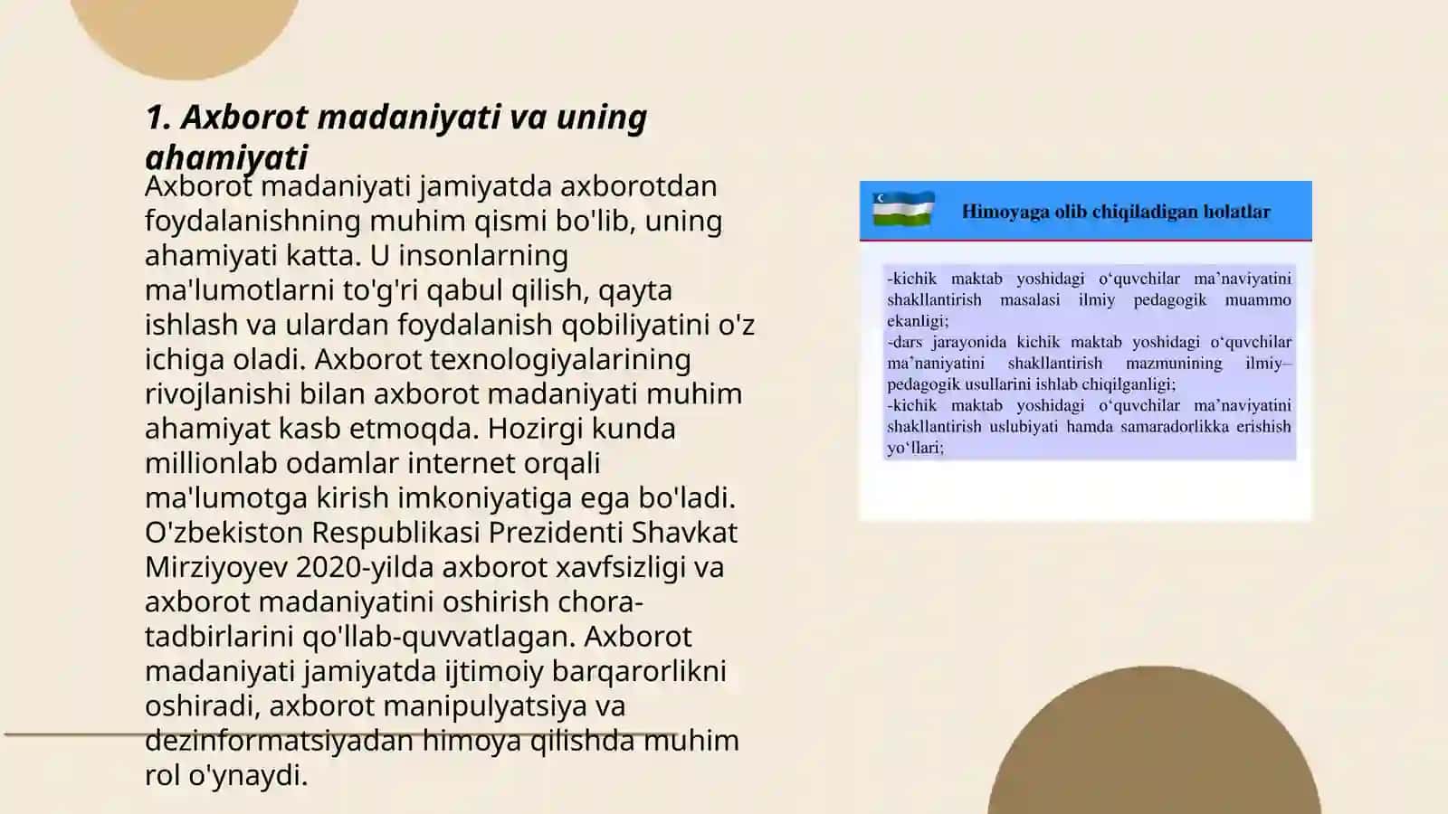 Axborot madaniyati va uning ahamiyati 3