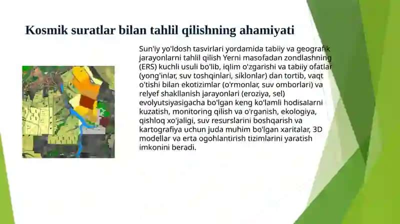 Tabiiy-geografik jarayonlarni kosmik suratlaryordamida tahlil qilish 3