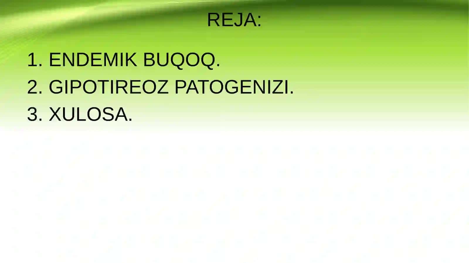 Arzimurodov Mardon BIOKIMYO fanidan tayyorlagan mustaqil ish 3