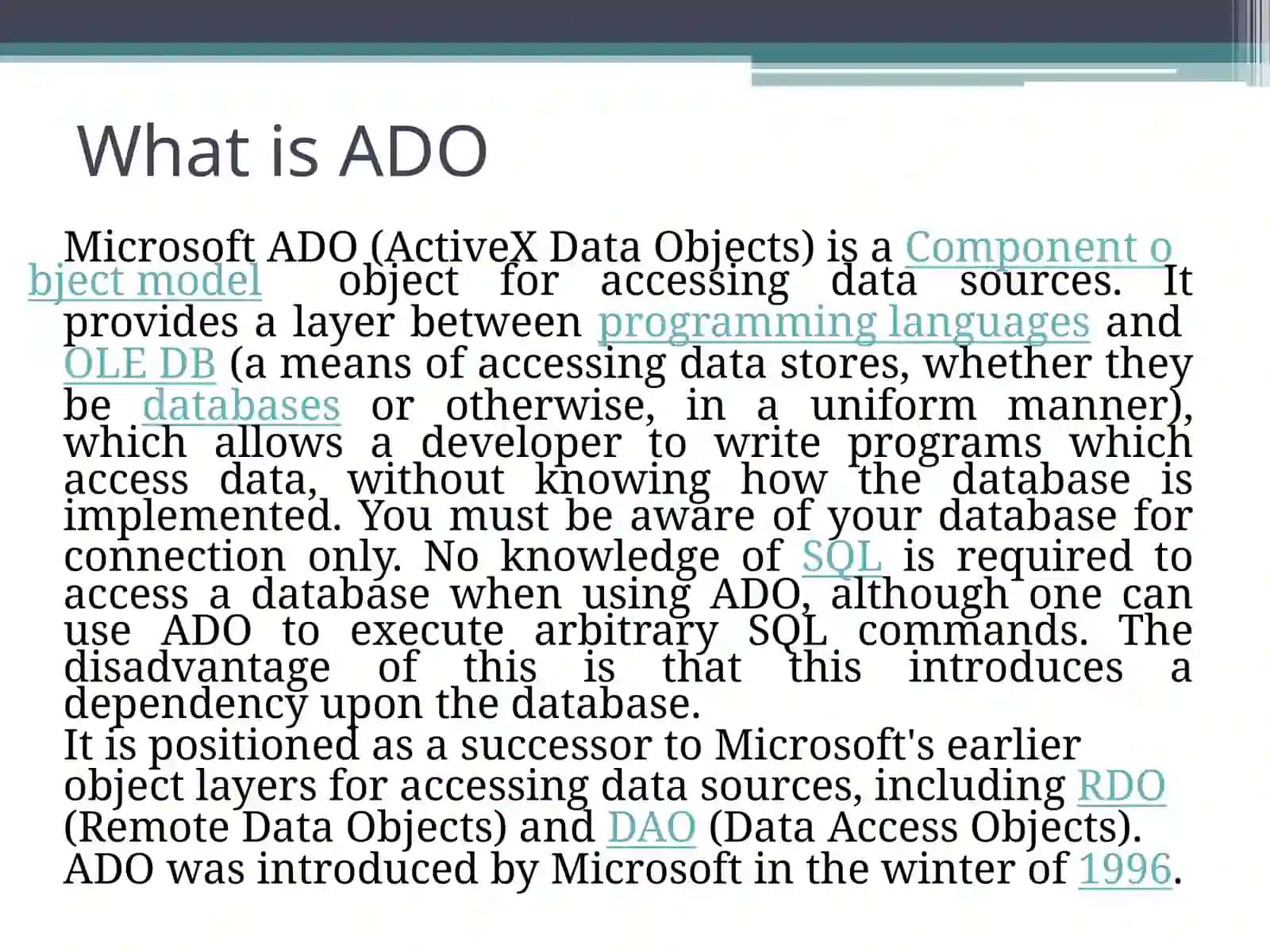 ADO.NET 3