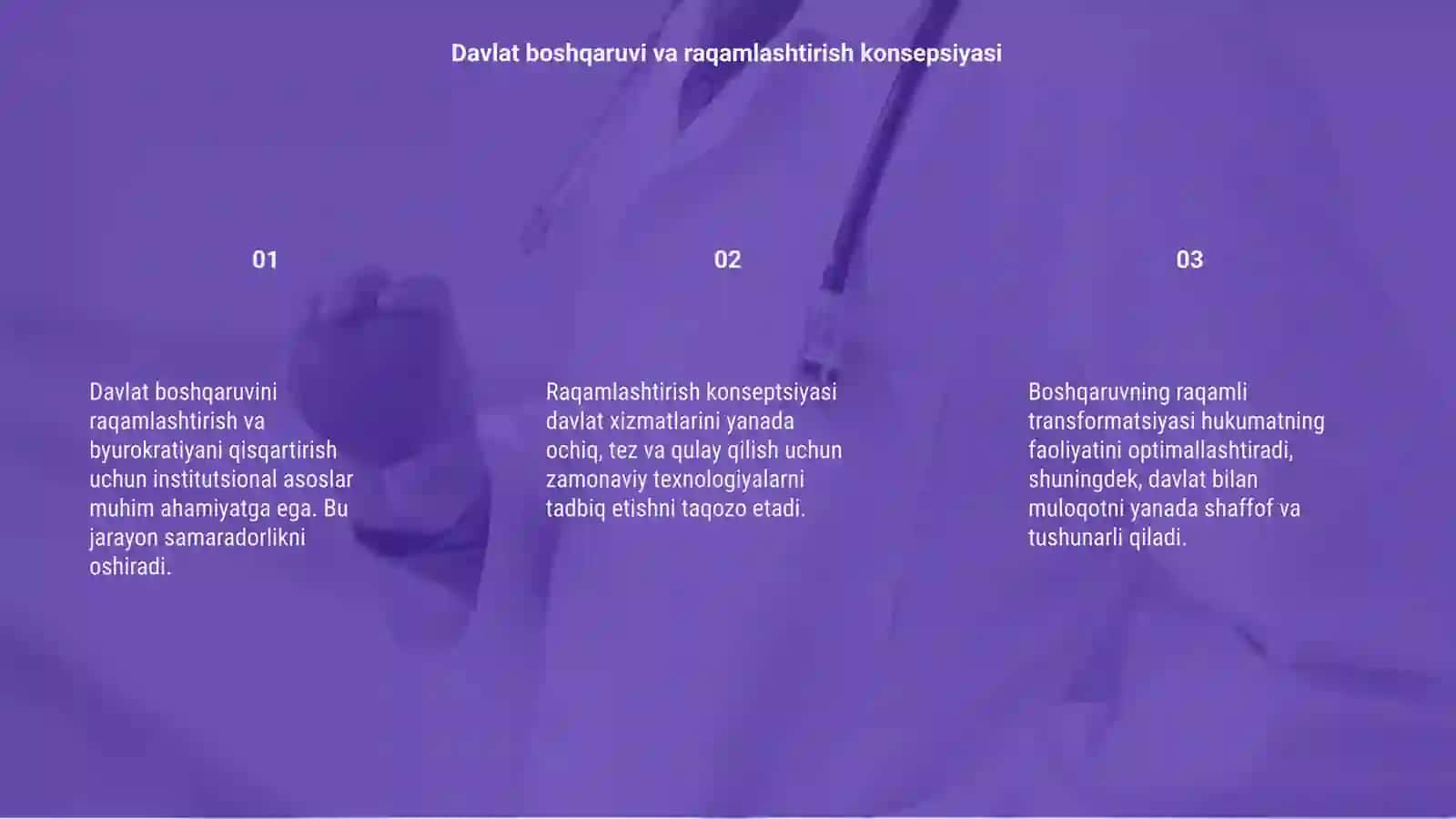 Davlat boshqaruvini raqamlashtirish va byurokratiyani qisqartirishning institutsional asoslari 3