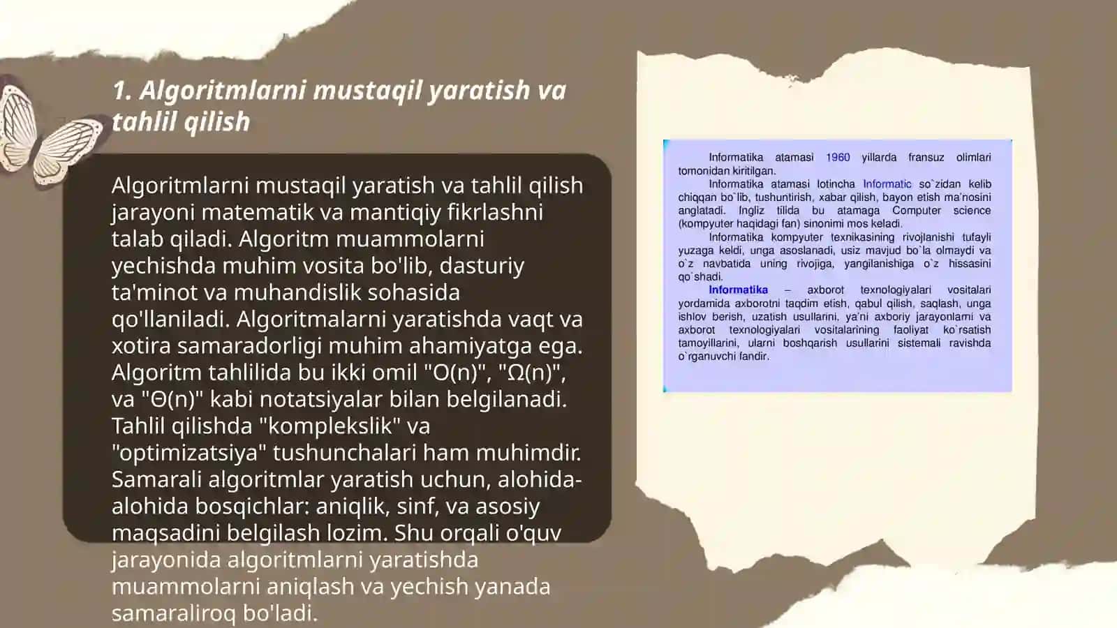 Informatika darslarida o'quvchilarning mustaqil ishlarini tashkillashtirish 3