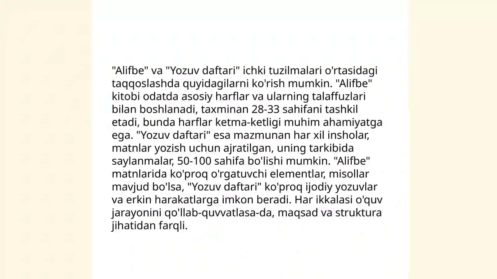Alifbe va Yozuv daftari tanqidiy tahlili 3