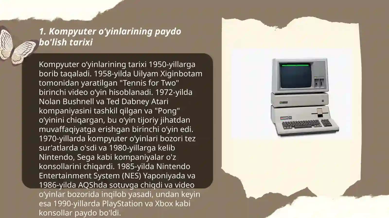 Kompyuter oʻyinlarining yuzaga kelishi 3
