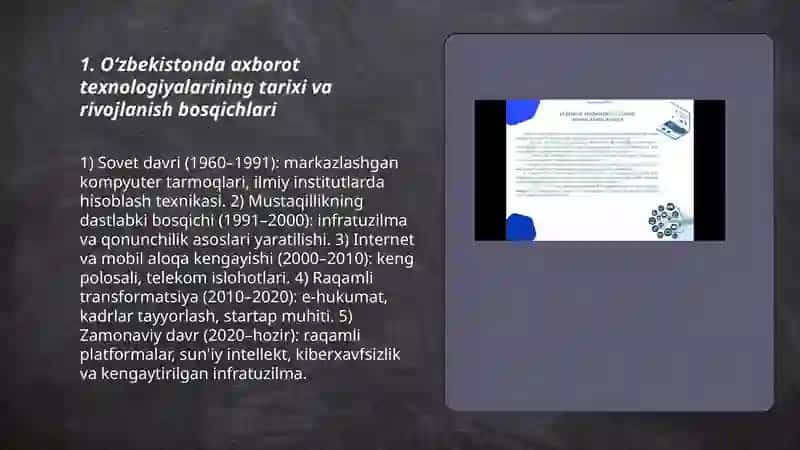 Axborot texnologiyalarining Oʻzbekistonda rivojlanishi 3