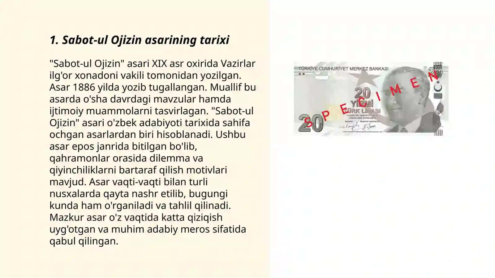 Sabot-ul ojizin asarida e'tiqod masalalari tariqatlar silsilasi mavzulariga taqdimot tayyorlash 3
