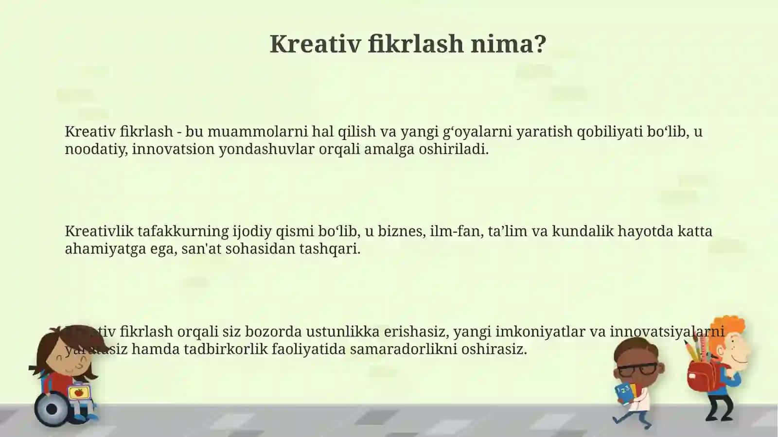 Kreativ fikrlash va uni rivojlantirish yo‘llari 3