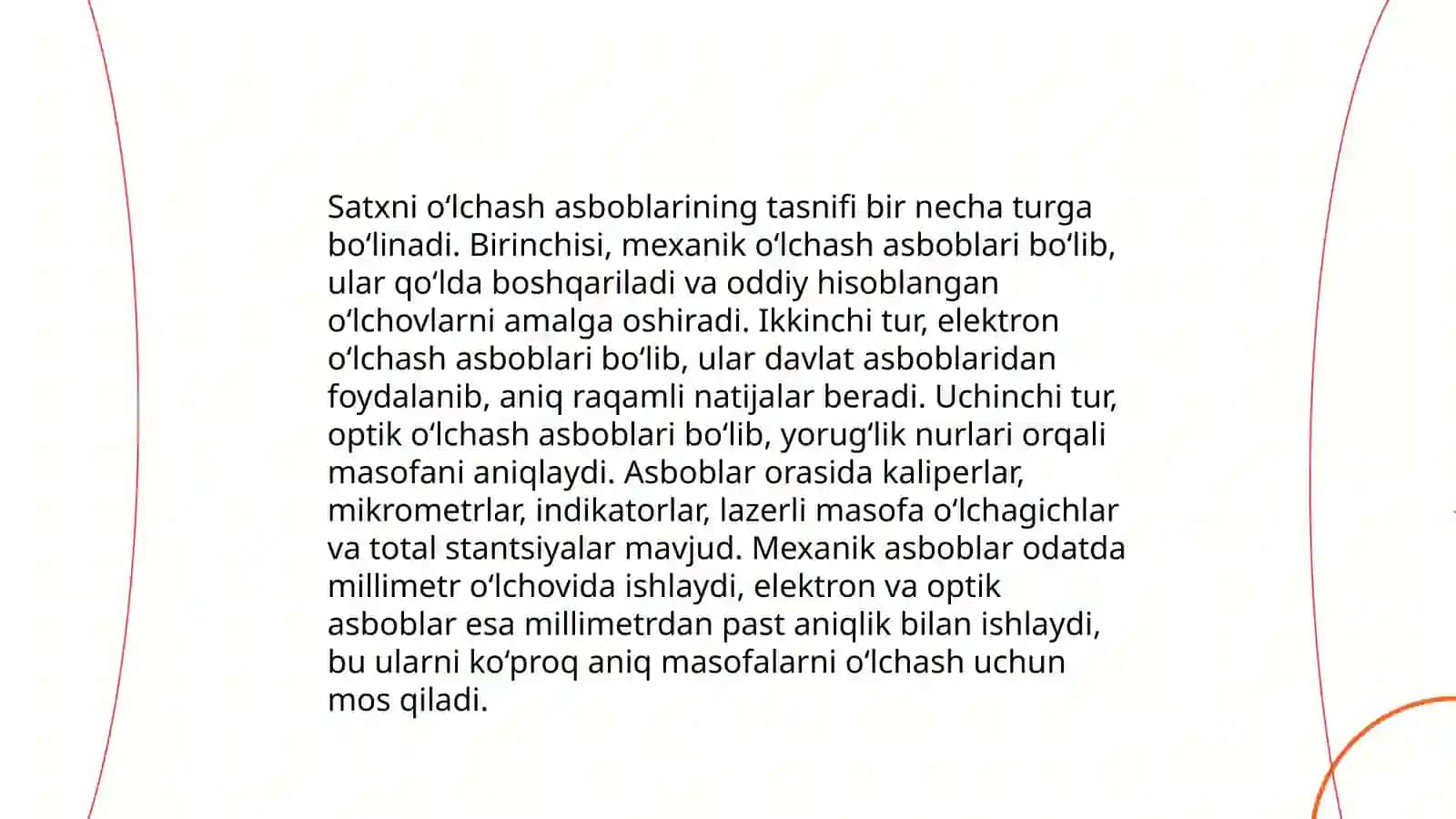 Satxni o‘lchash asboblari va usullari 3