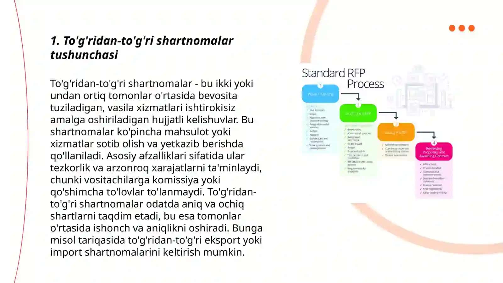 To'g'ridan-to'g'ri shartnomalar bo'yicha amalga oshiriladigan davlat xaridlari 3