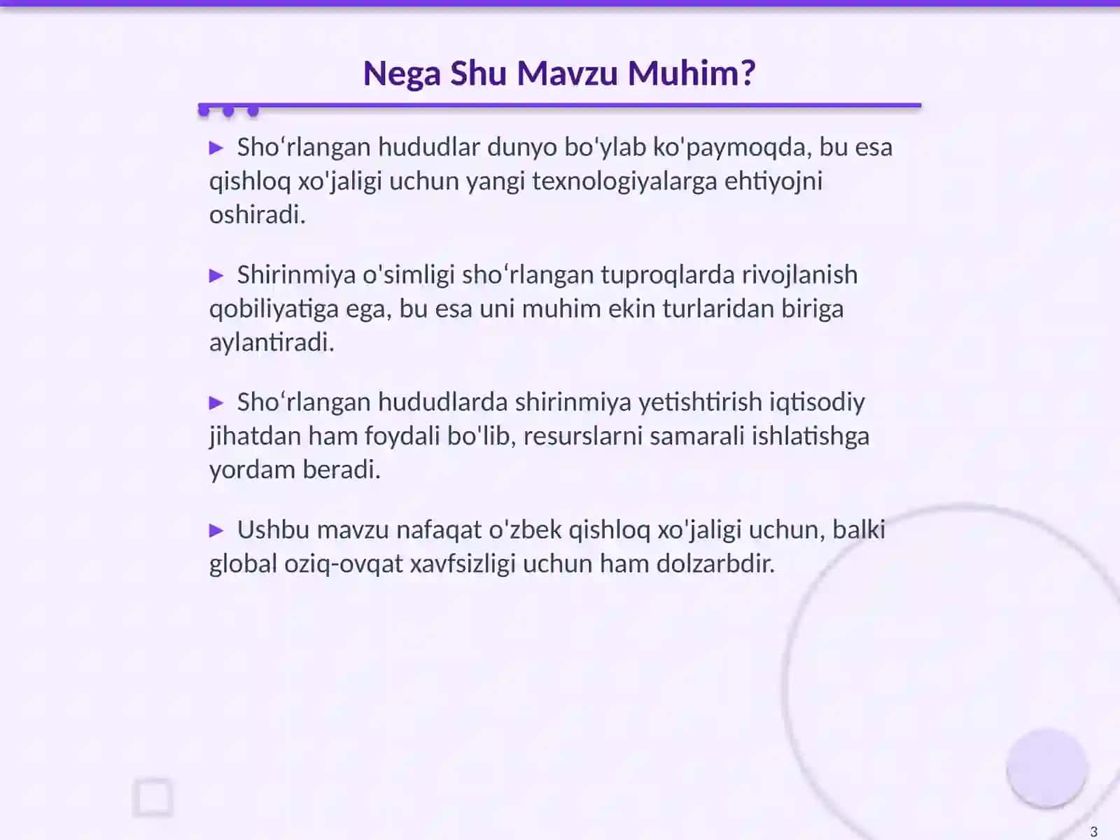 Shoʻrlangan Hududlarda Shirinmiya Yetishtirish Texnologiyasi 3
