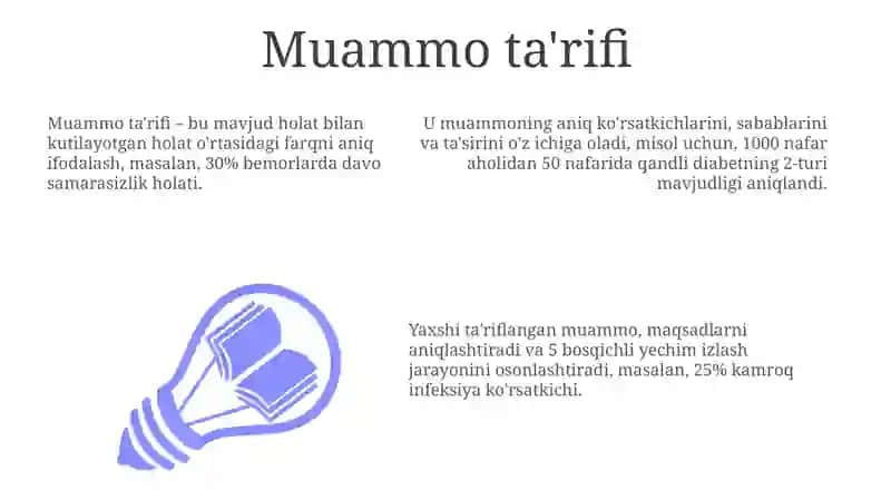 Muammo ta'rifi 3