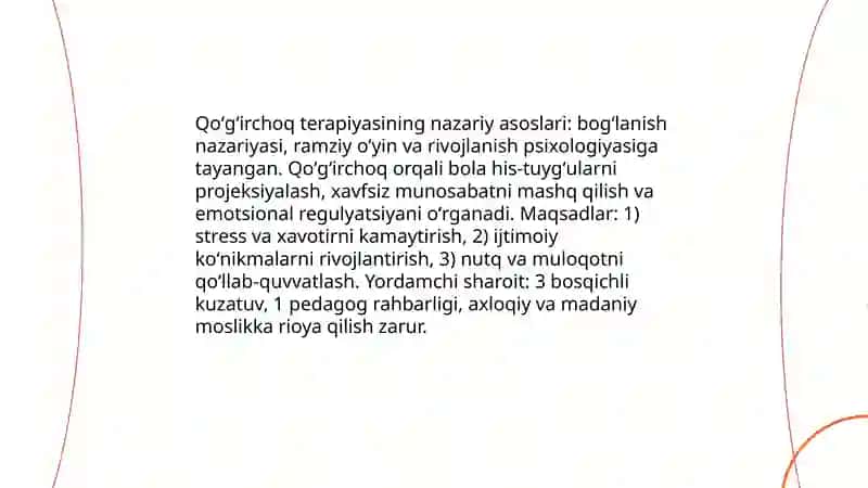 Qo‘g‘irchoq terapiyasi 3