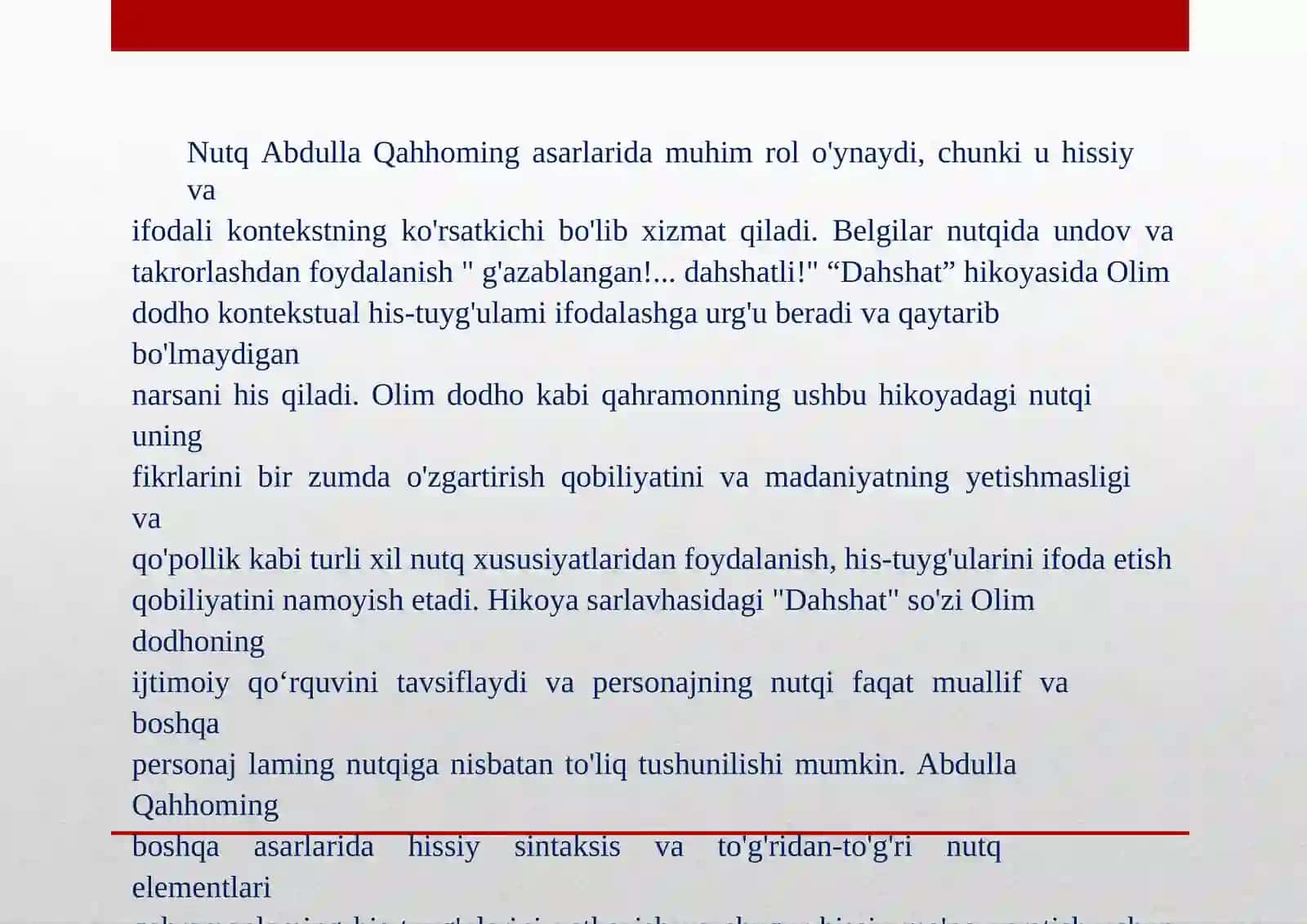 Abdulla Qahhor asarlarida nutq va notiqlik masalalari 3
