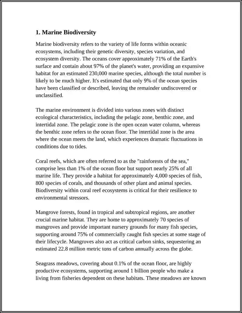 Sea Animals Study Plan 3
