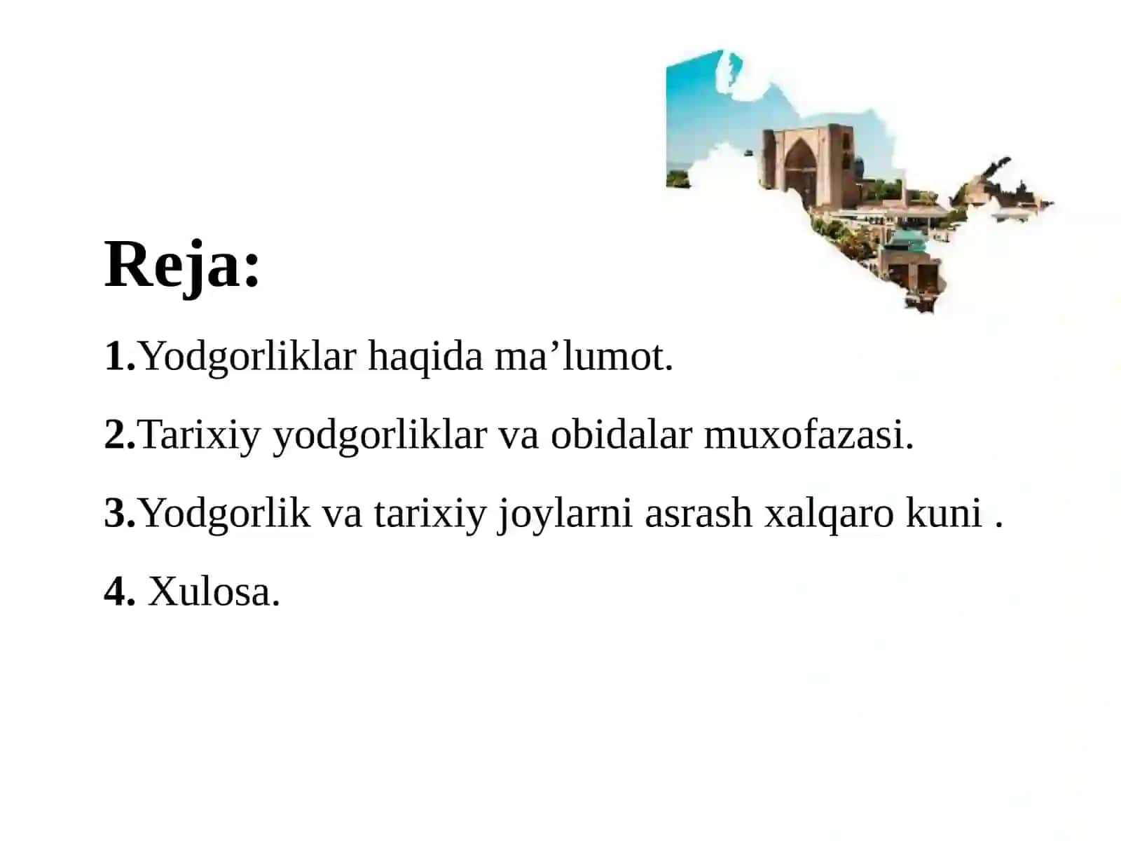 Toshkent Arxitektura-Qurilish Instituti Qurilishni Boshqarish fakulteti 45-22 guruh talabasi Boirova Nargizaning O’zbekiston eng yangi tarixi fanidan tayyorlagan taqdimoti 3