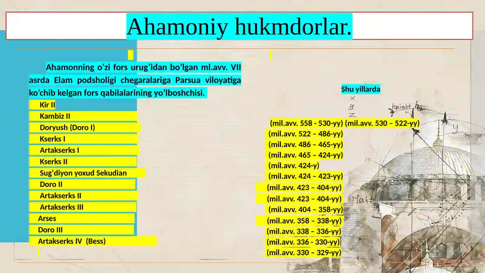 O‘rta Osiyo satrapliklarida boshqaruv tizimi (Axmoniylar hukmronligi davridagi) 3