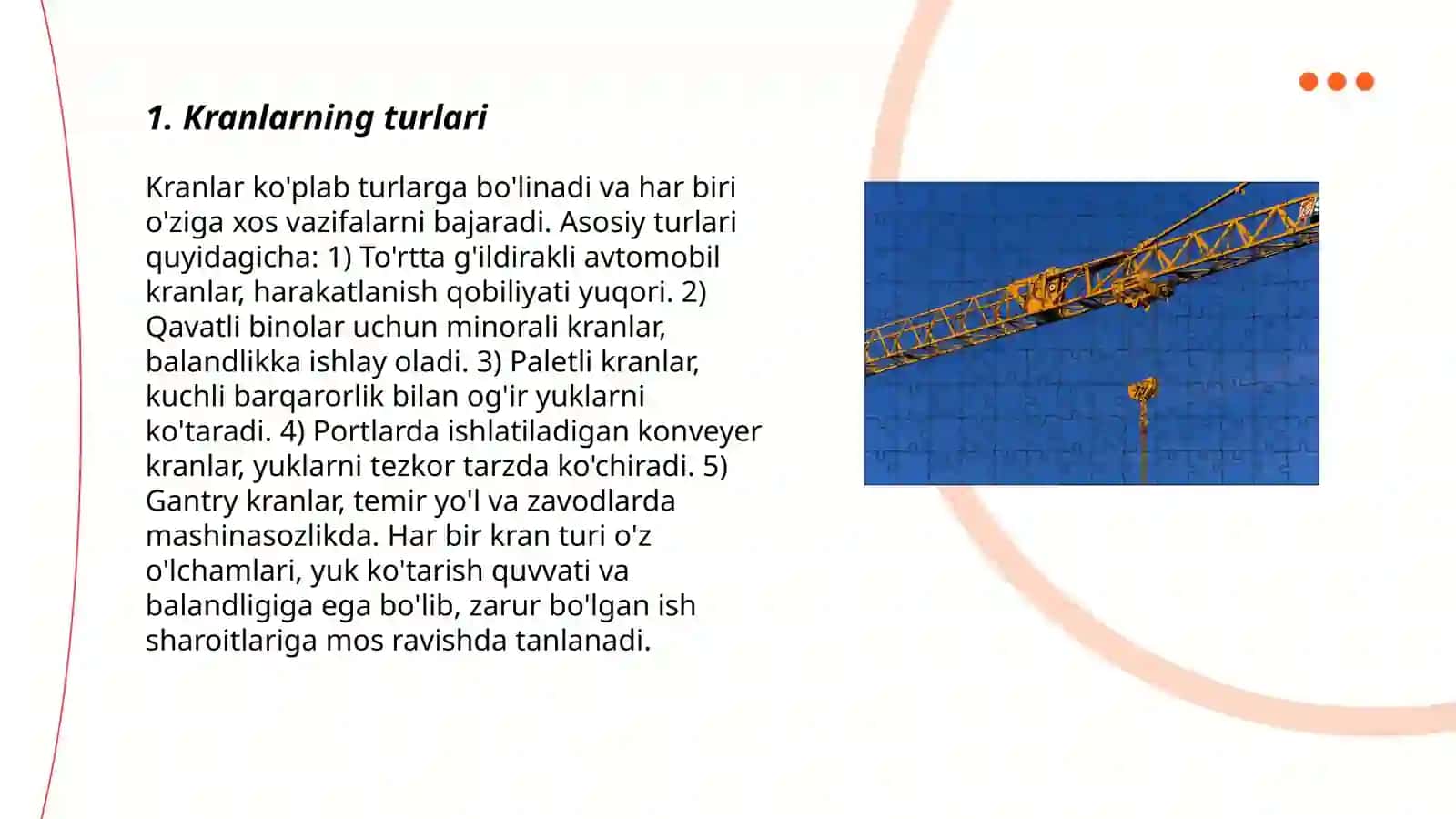 Kranlarning turlari 3