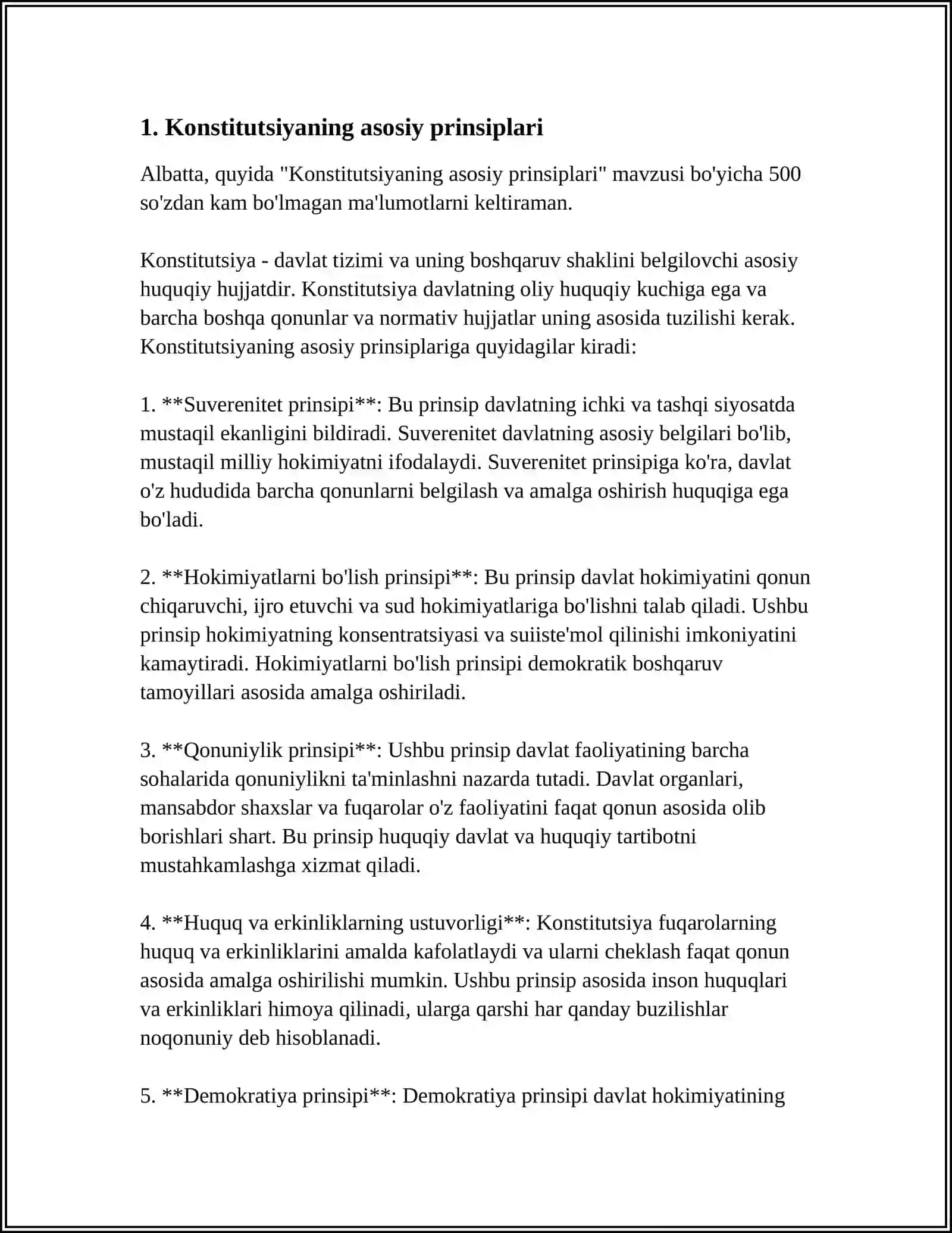 O'ZBEKISTON RESPUBLIKASI KONSTITUTSIYASIDA JAMIYAT, DAVLAT VA HUQUQ MASALALARI 3