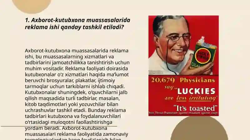 Axborot-kutubxona muassasalari reklama ishi 3