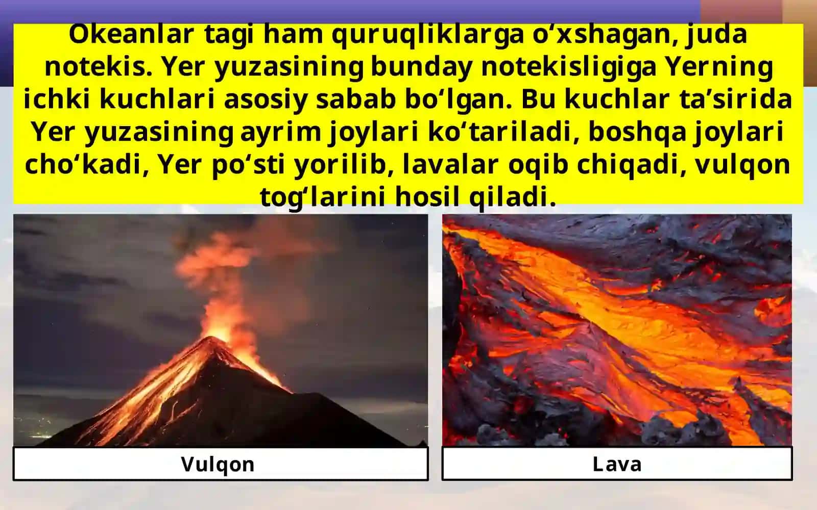 5-sinf Geografiya fanidan Yer yuzi relyefining asosiy shakllari dars taqdimoti 3