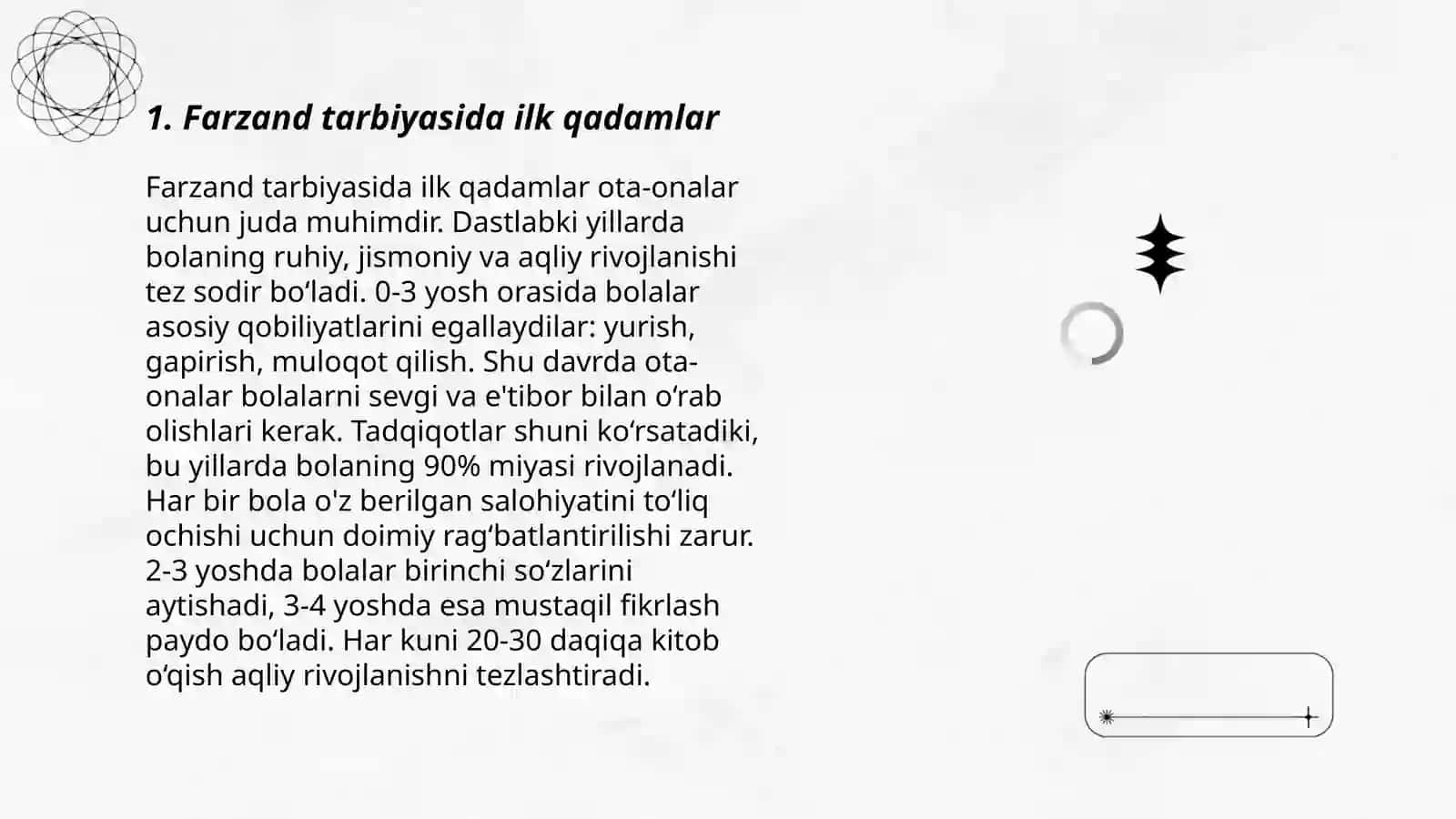 Farzand tarbiyasida ilk qadamlar 3