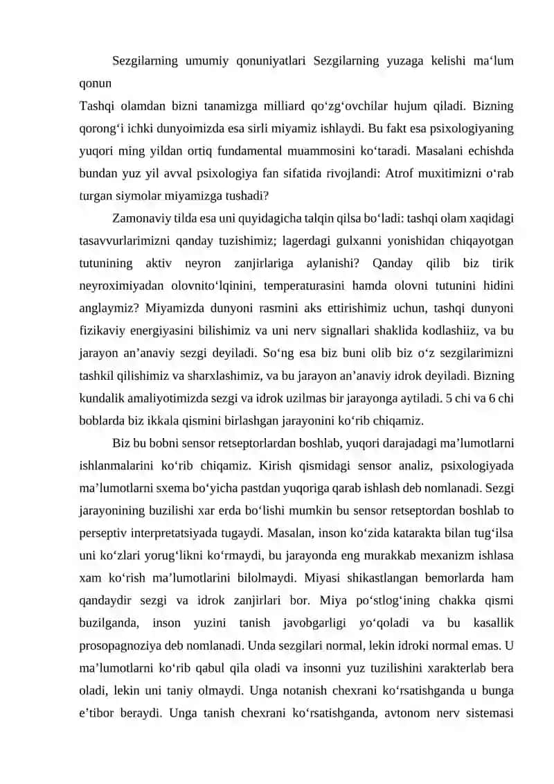 Sezgilarning nerv-fiziologik asoslari 3
