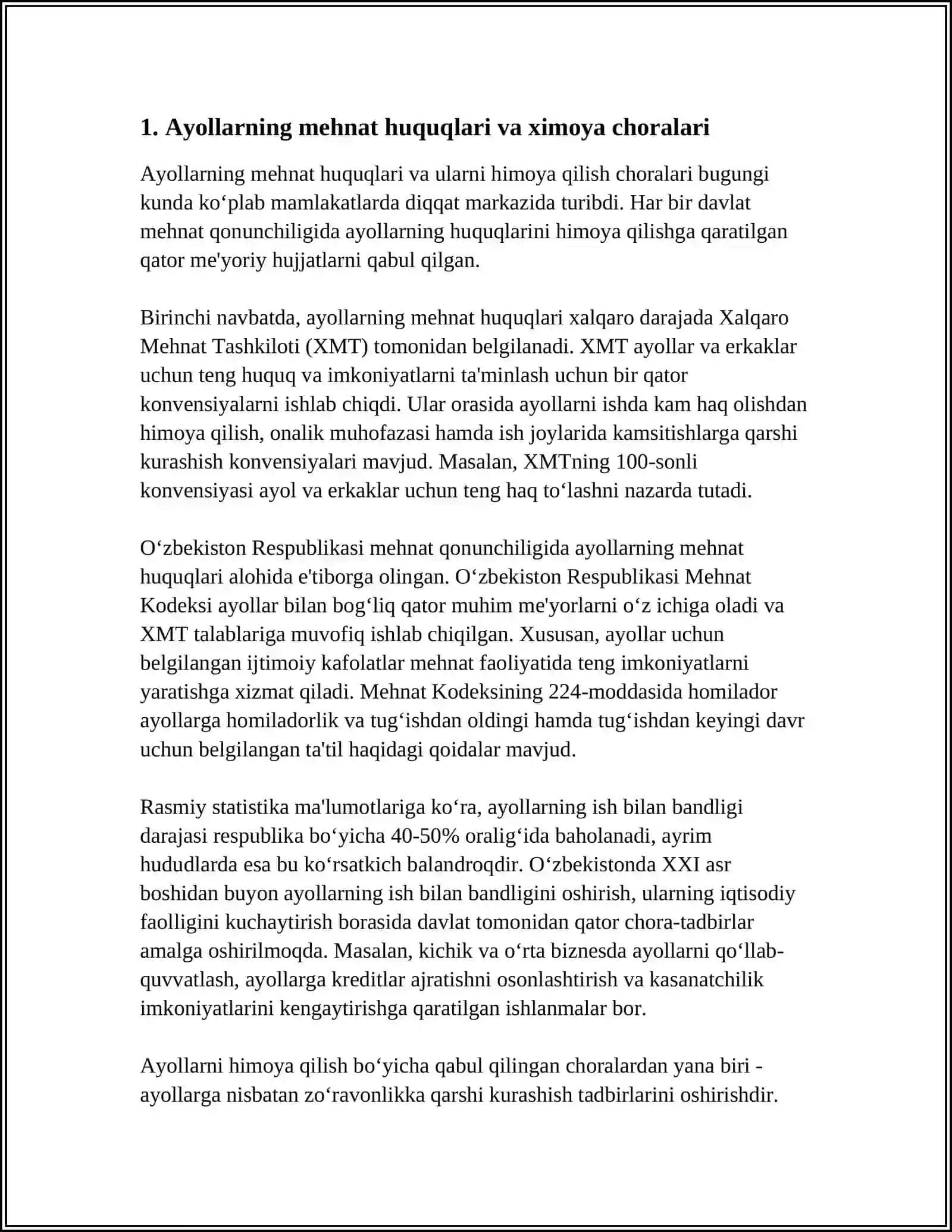 AYOLLAR VA YOSHLARNING MEHNATINI HUQUQIY MUHOFAZAQILISH 3