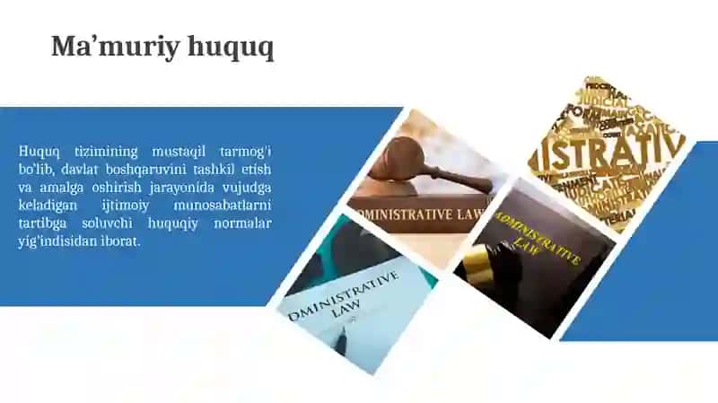 Ma’muriy huquq tushunchasi 3