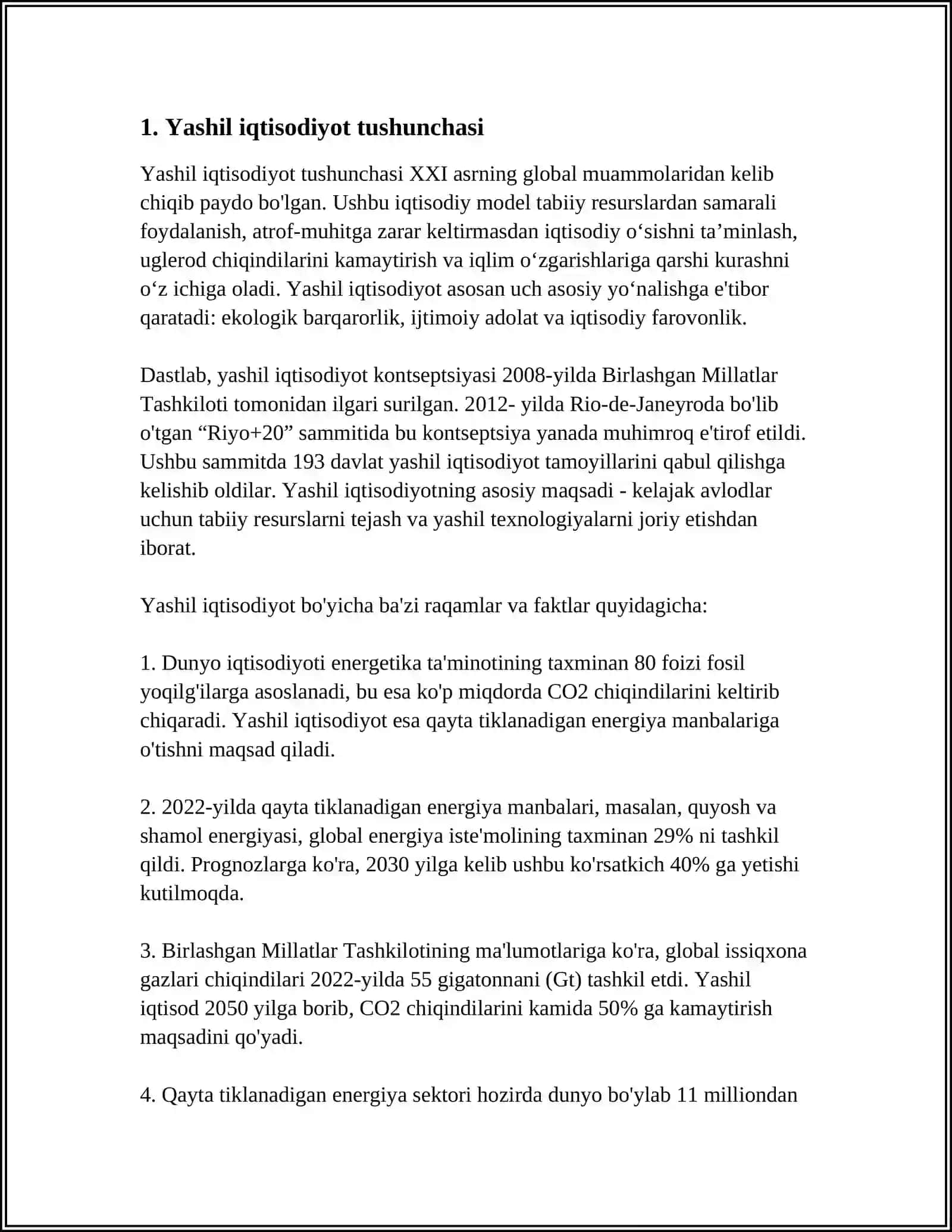 YASHIL TADBIRKORLIK ASOSIDA BARQAROR IQTISODIY OSISHGA ERISHISH YOLLARI 3