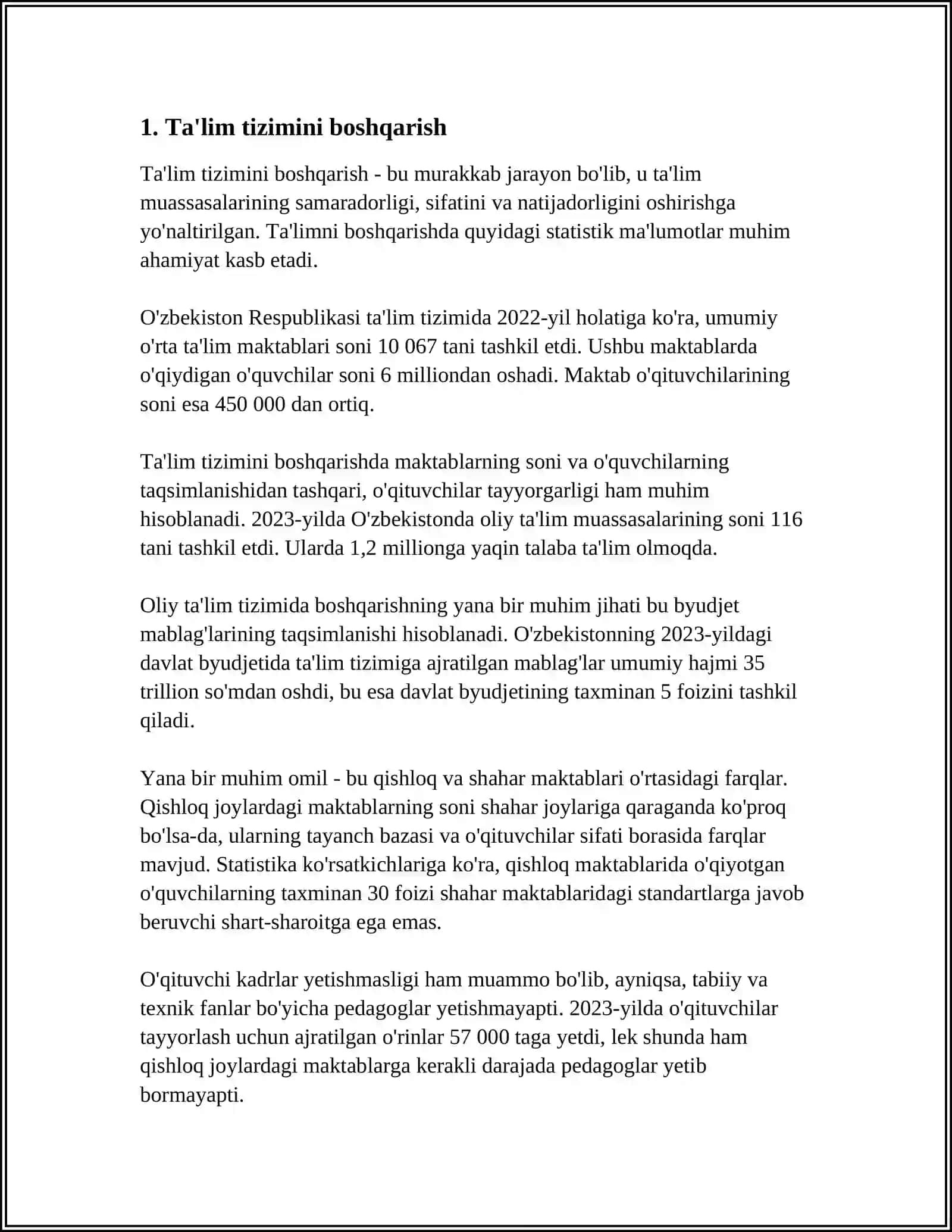 Oʻzbekiston Respublikasi Ta'lim Toʻgʻrisidagi Qonunlar 3