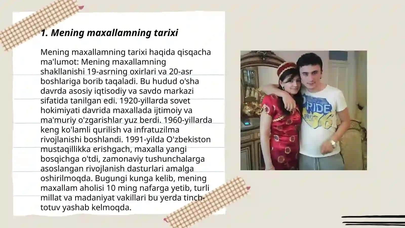 Mening maxallamning tarixi 3