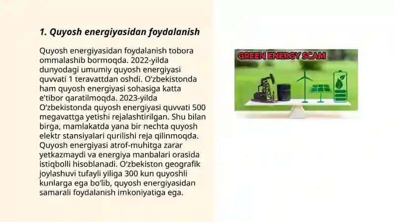 "Yashil energiya-toza kelajak" loyihasi 3