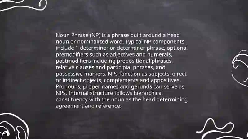 Typology of phrases 3