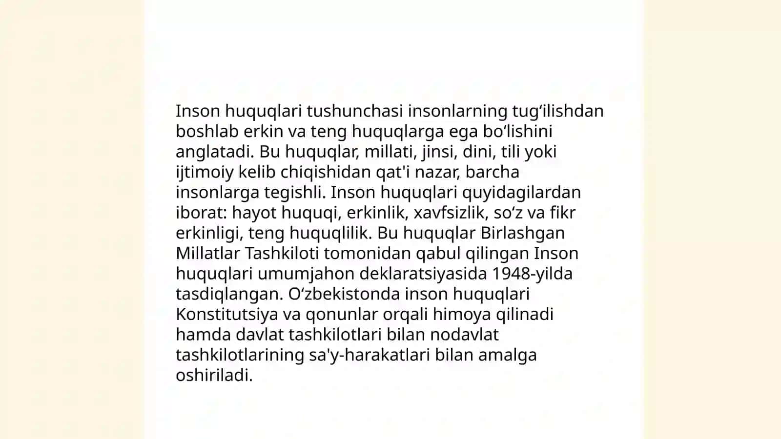 Inson huquqlari tushunchasi va uning mohiyati 3