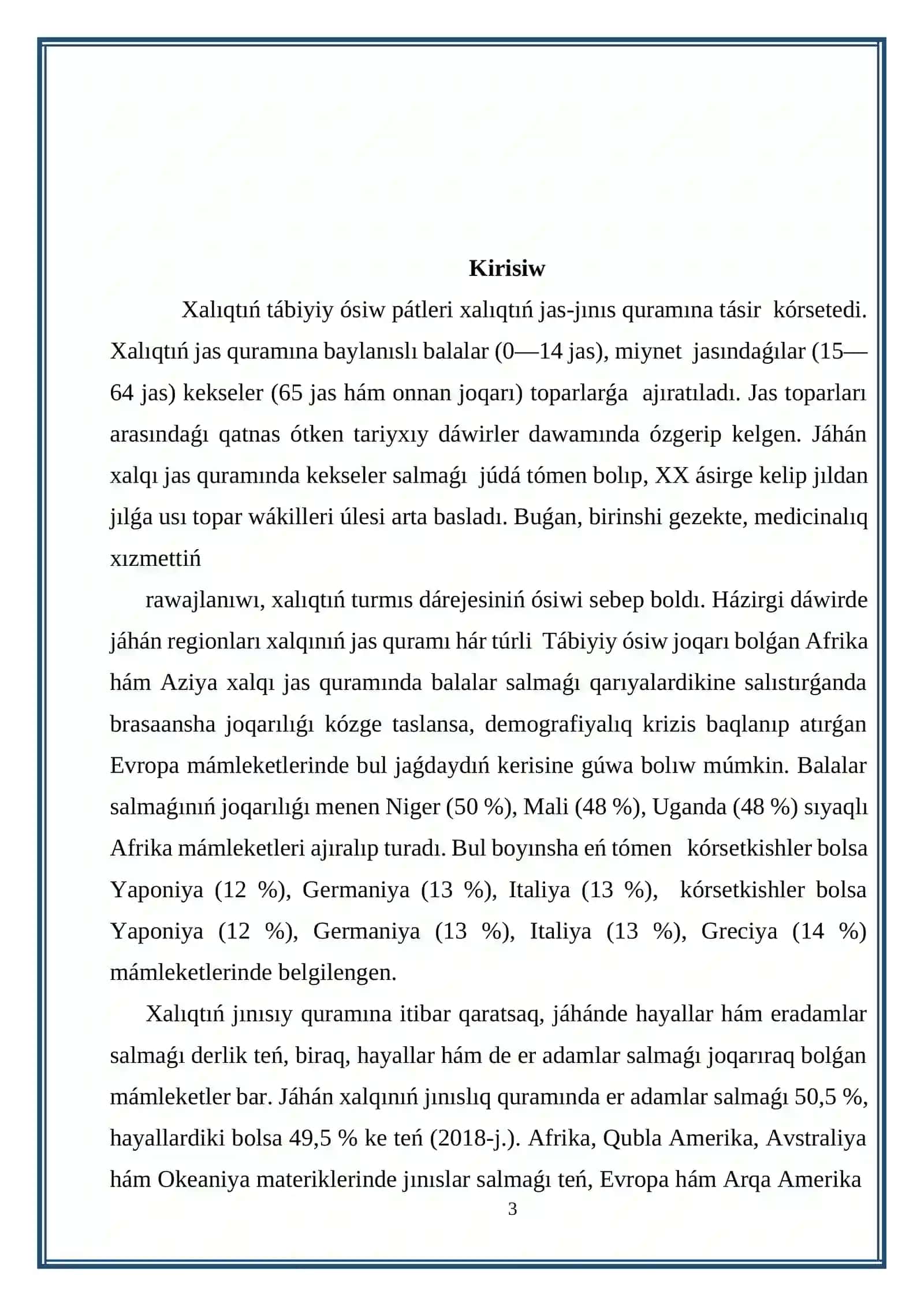 Insan evolyuciyası hám aldınǵı tariyx 3