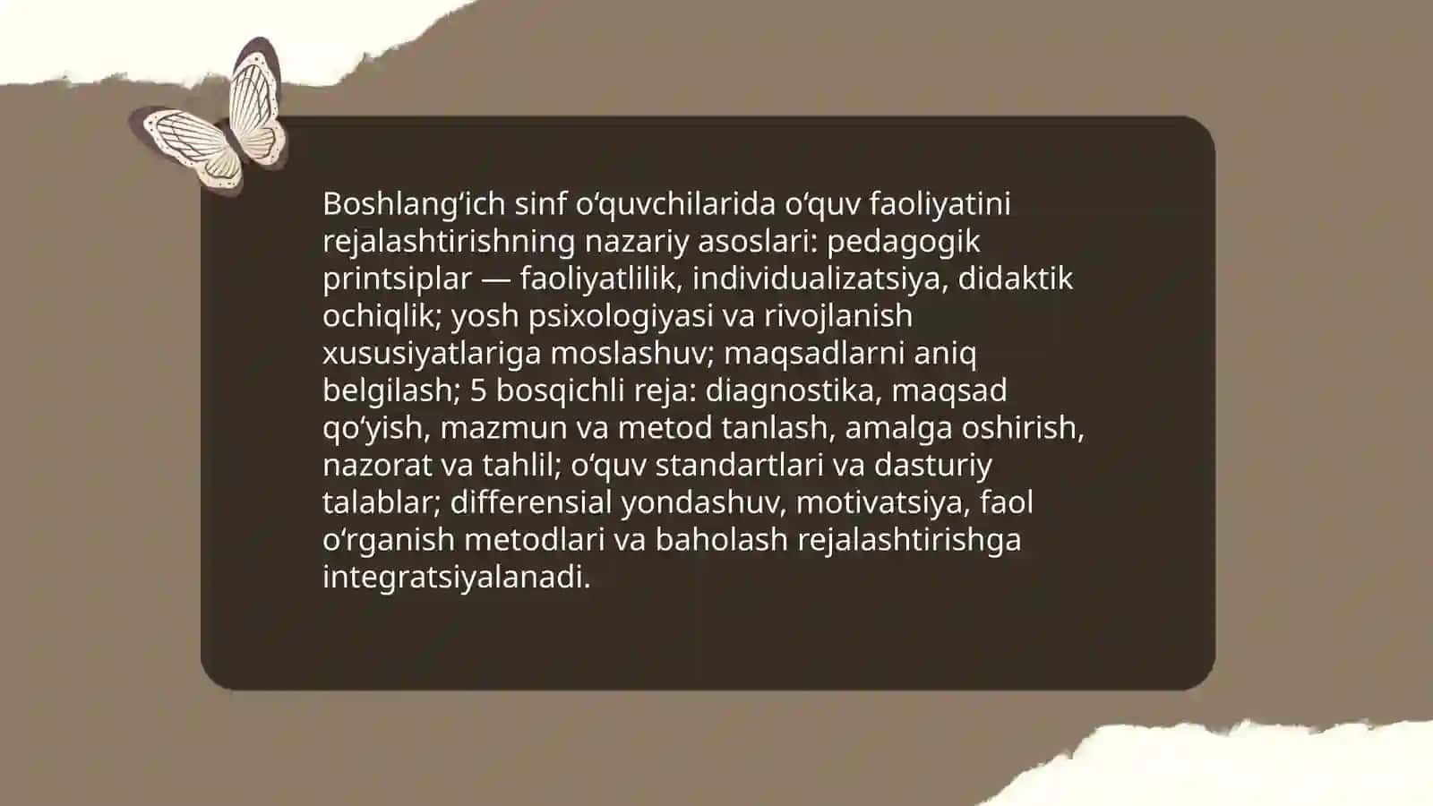 Boshlang‘ich sinf o‘quvchilarida o‘quv faoliyatini rejalashtirish kõnikmalarini rivojlantirish yõllari 3