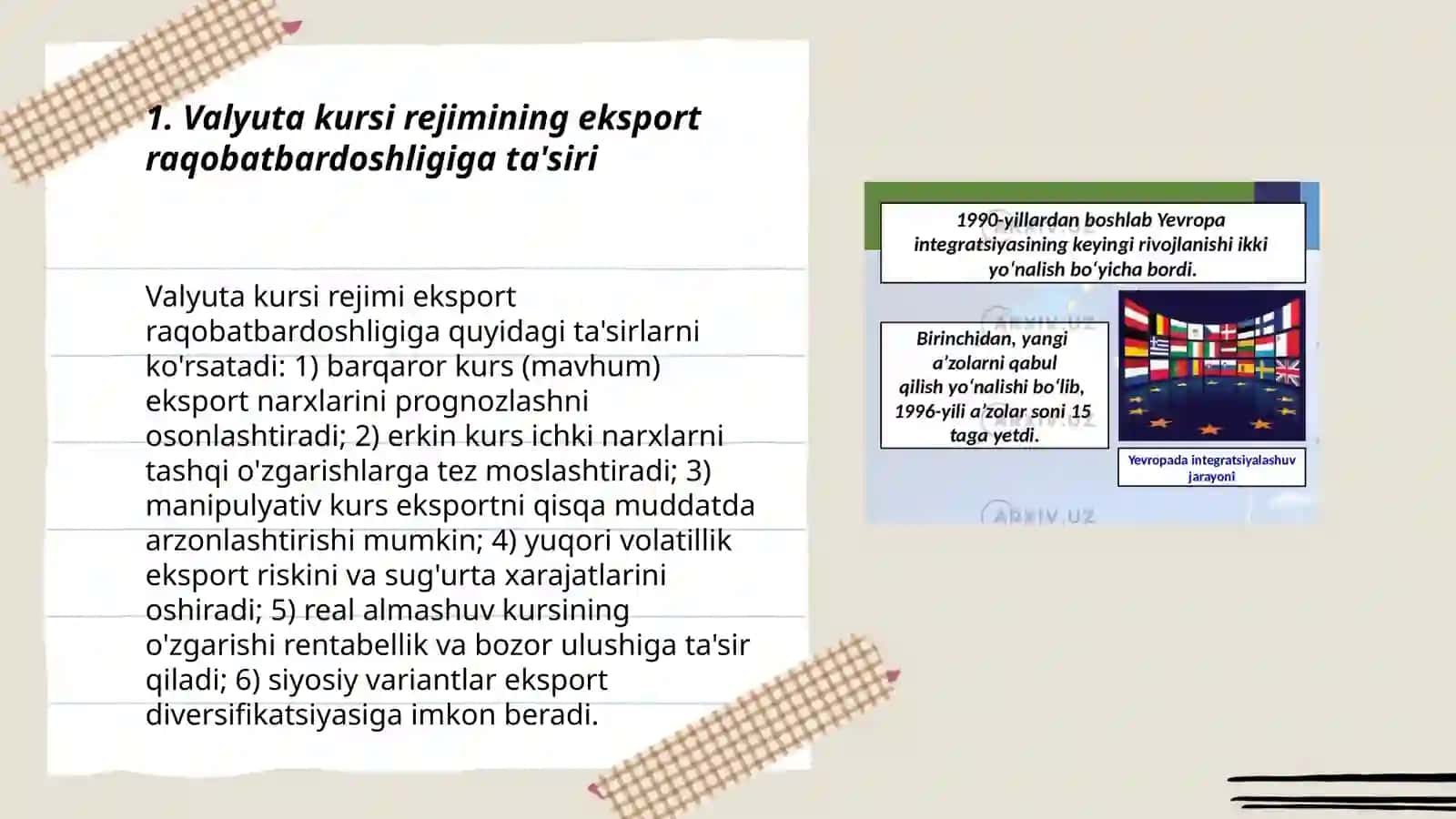 G'arbiy Evropa integratsiyon jarayonlarining zamonaviy tendensiyasi 3