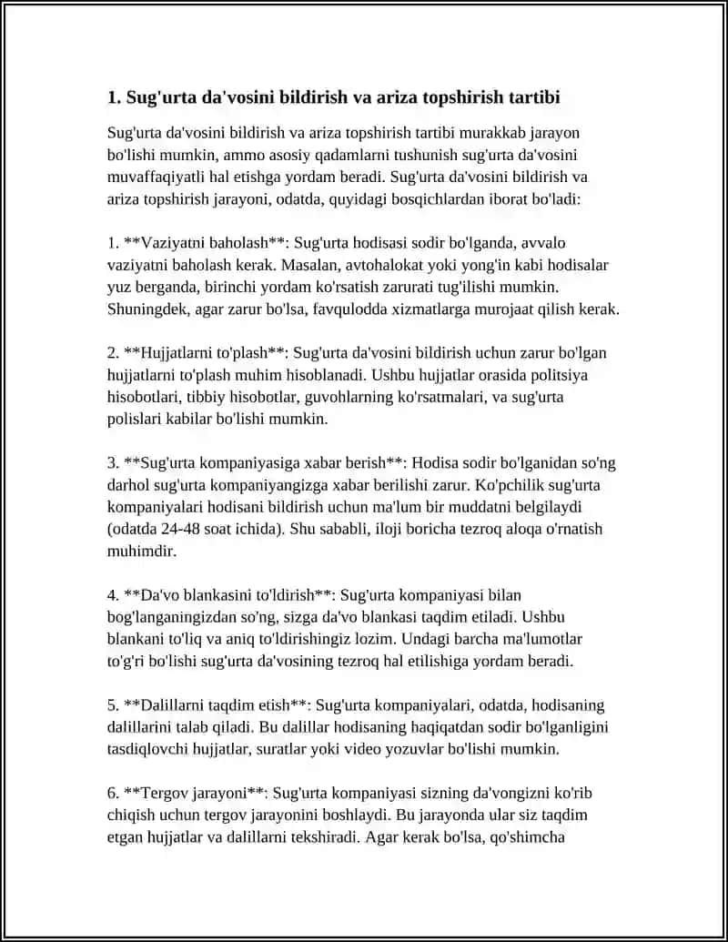 SUG'URTA TOVONINI TO'LASH TARTIBI 3